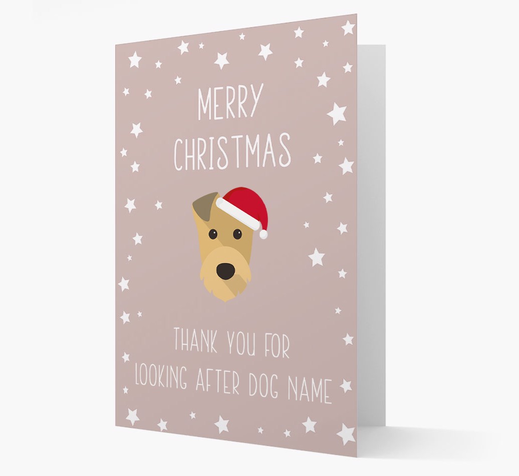 'Thank You' Christmas Card with your {breedFullName} Christmas Icon