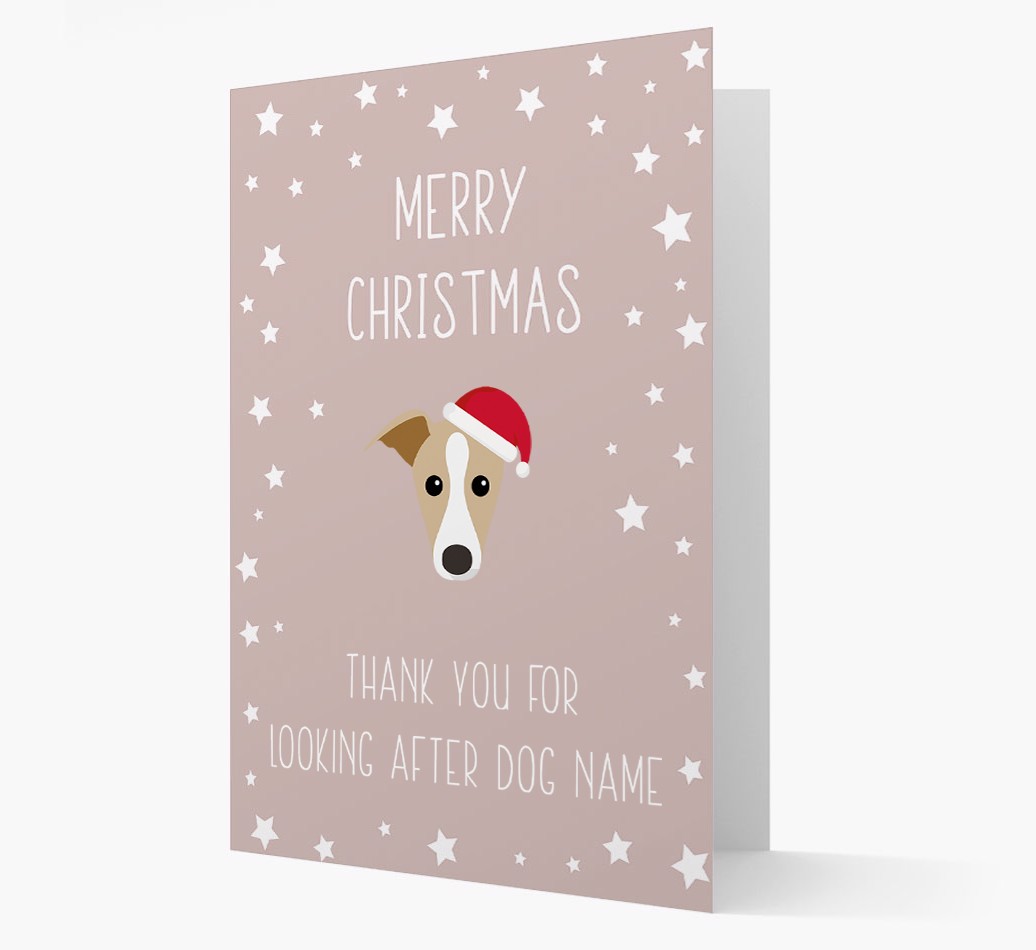 'Thank You' Christmas Card with your {breedFullName} Christmas Icon