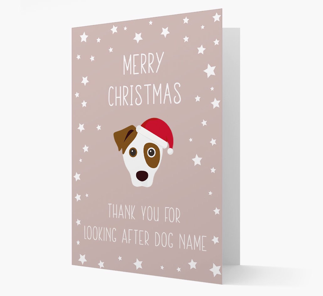 'Thank You' Christmas Card with your {breedFullName} Christmas Icon