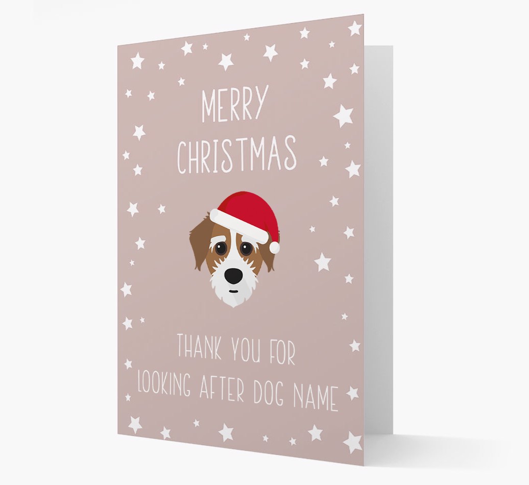 'Thank You' Christmas Card with your {breedFullName} Christmas Icon