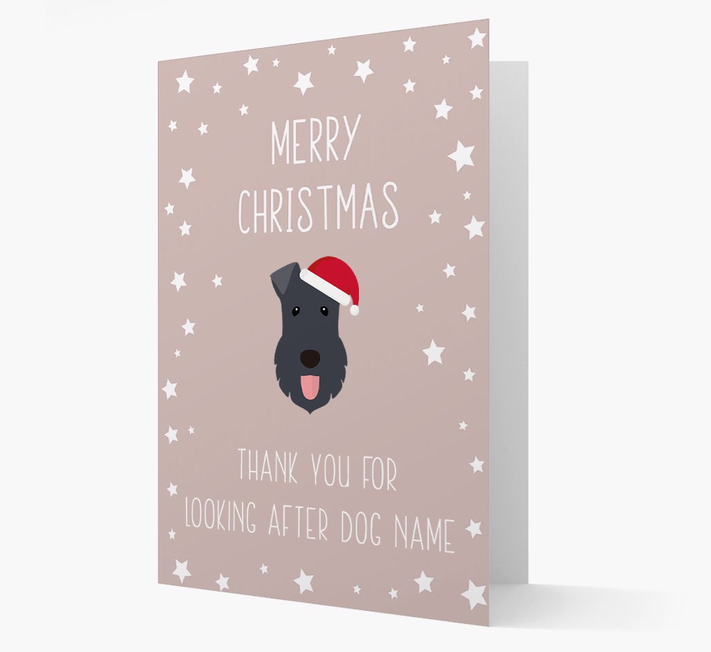 'Thank You' Christmas Card with your {breedFullName} Christmas Icon
