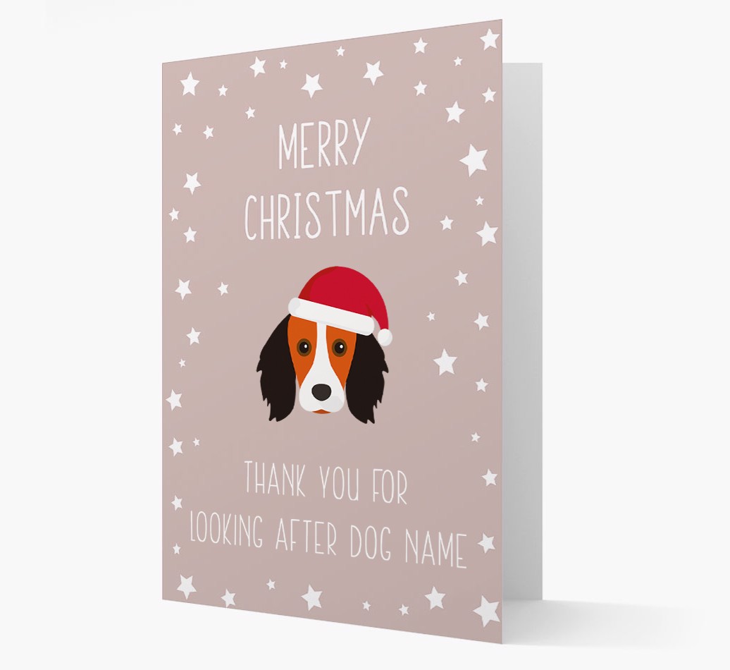 'Thank You' Christmas Card with your {breedFullName} Christmas Icon