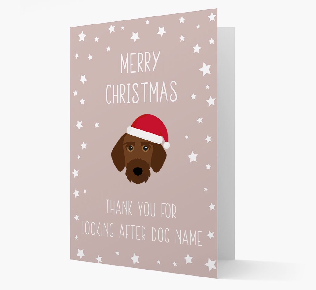 'Thank You' Christmas Card with your {breedFullName} Christmas Icon