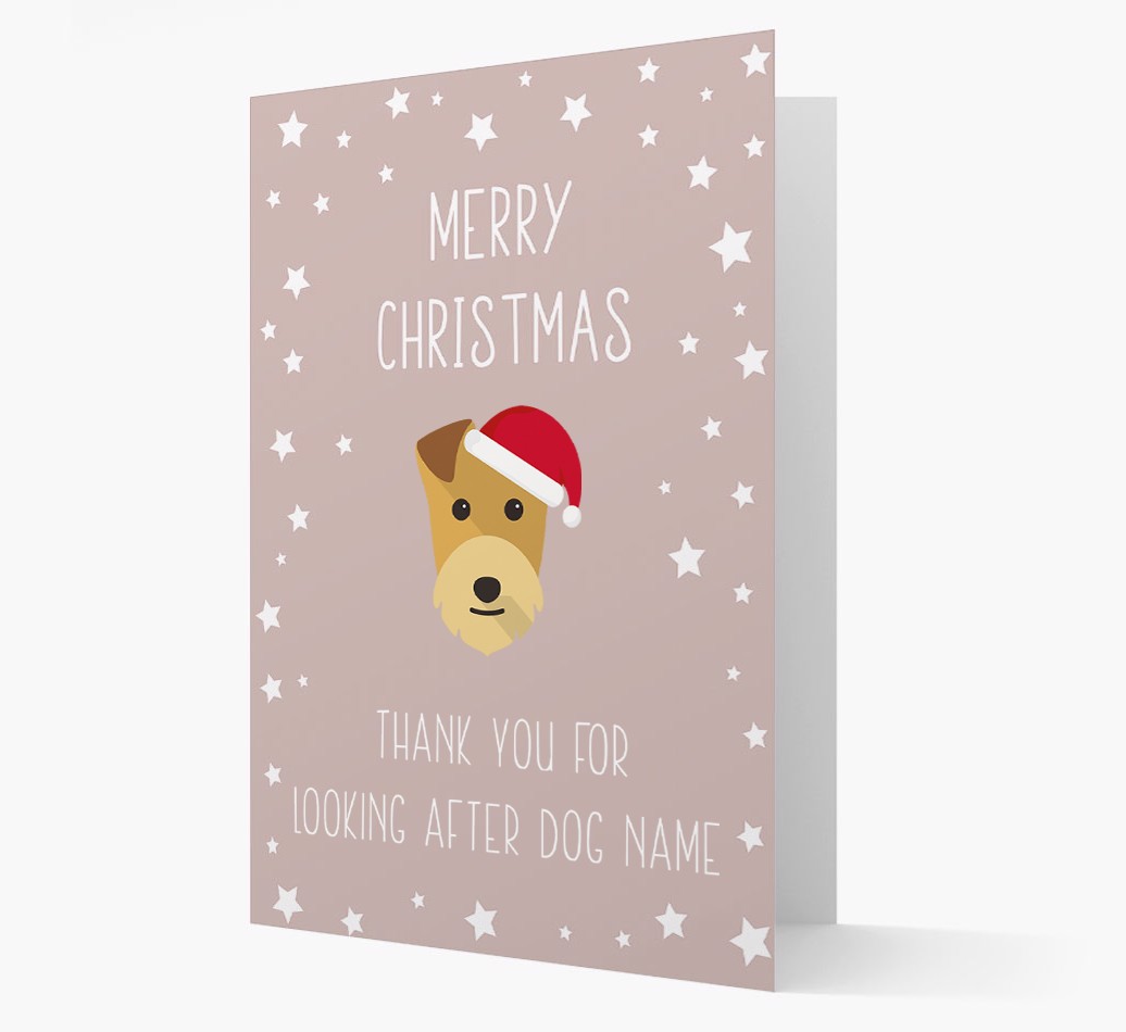 'Thank You' Christmas Card with your {breedFullName} Christmas Icon