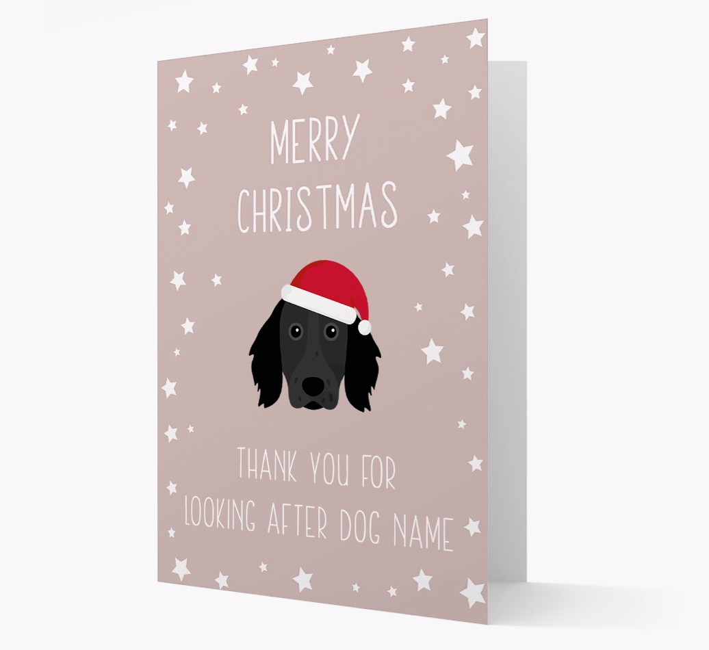 'Thank You' Christmas Card with your {breedFullName} Christmas Icon