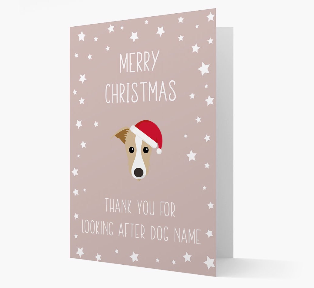 'Thank You' Christmas Card with your {breedFullName} Christmas Icon