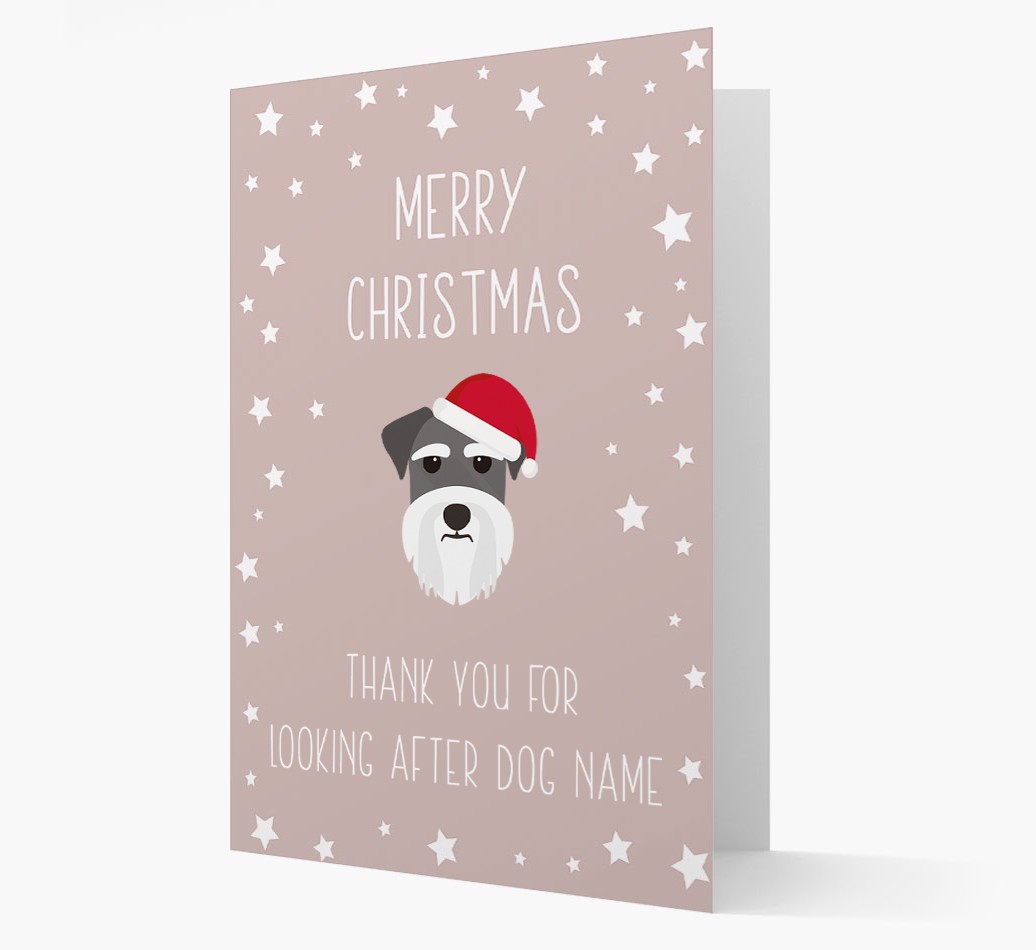 'Thank You' Christmas Card with your {breedFullName} Christmas Icon