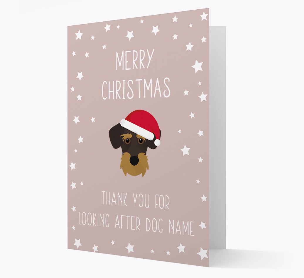 'Thank You' Christmas Card with your {breedFullName} Christmas Icon