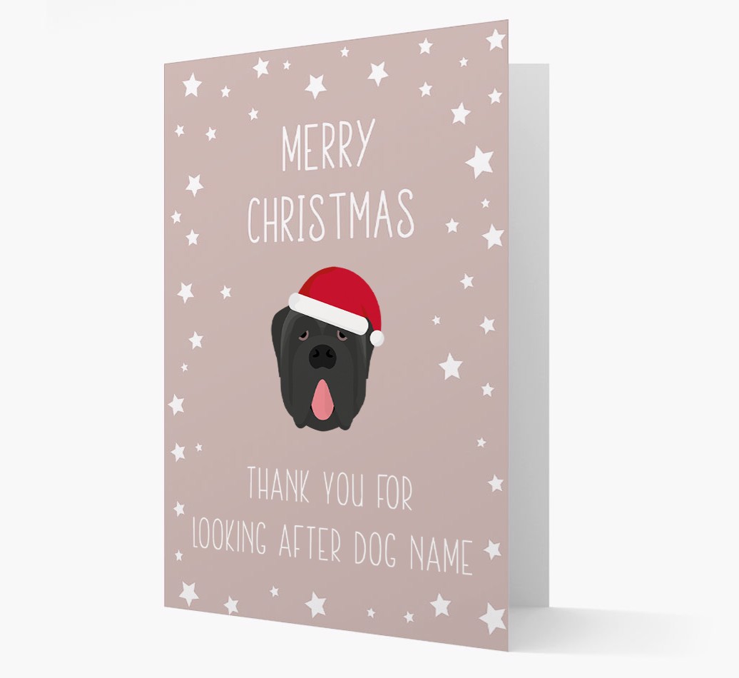 'Thank You' Christmas Card with your {breedFullName} Christmas Icon