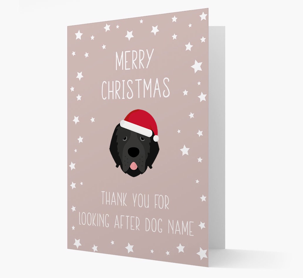 'Thank You' Christmas Card with your {breedFullName} Christmas Icon