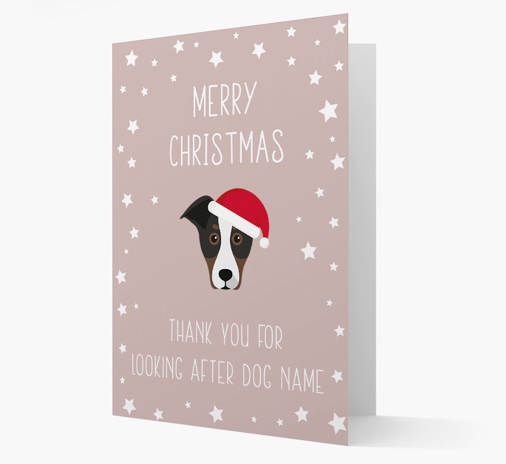 'Thank You' Christmas Card with your {breedFullName} Christmas Icon