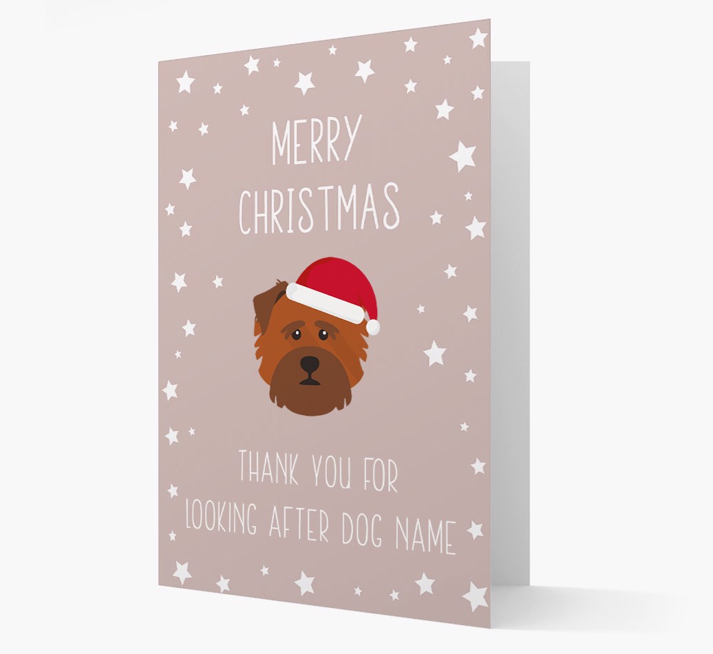'Thank You' Christmas Card with your {breedFullName} Christmas Icon