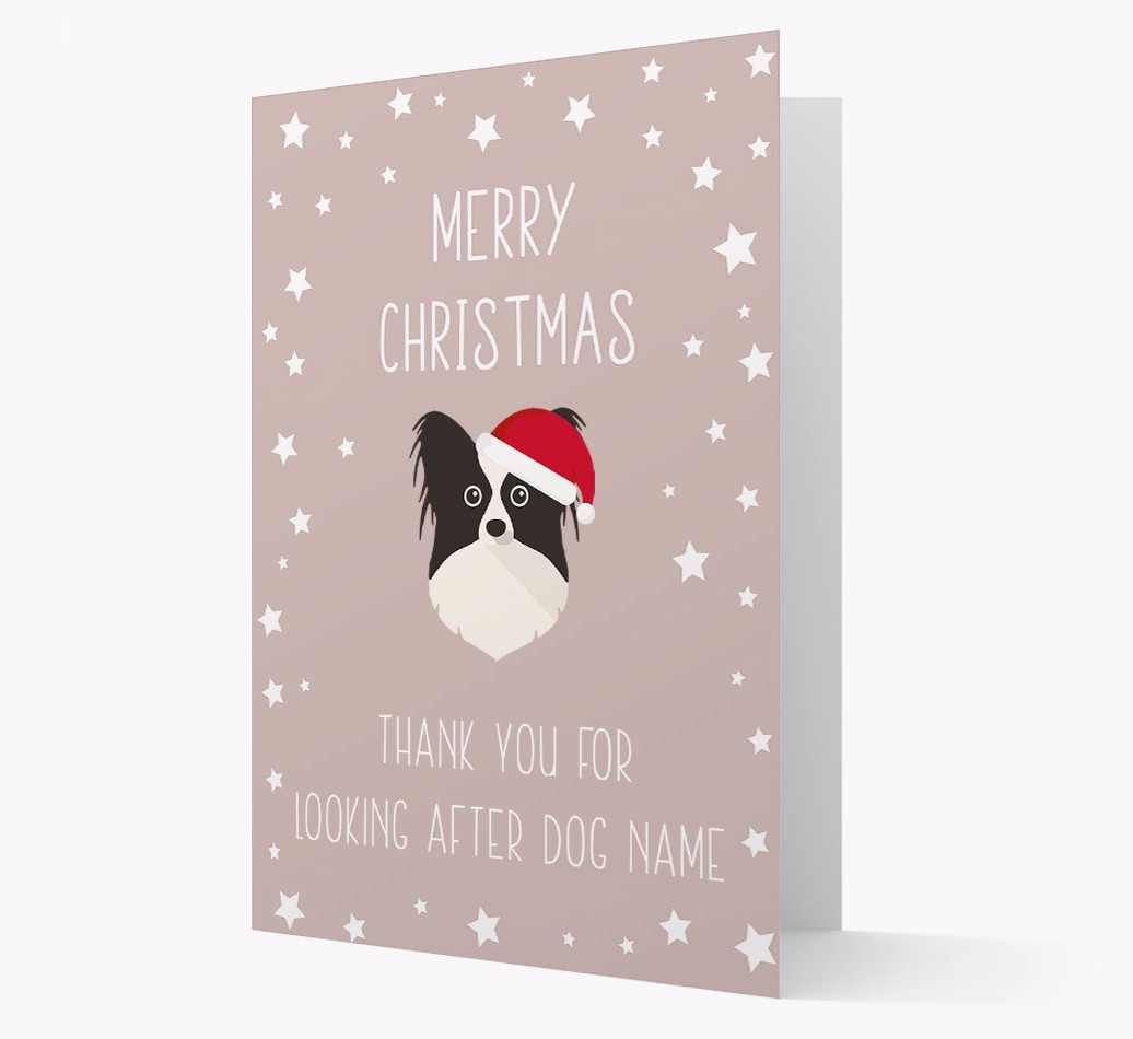 'Thank You' Christmas Card with your {breedFullName} Christmas Icon