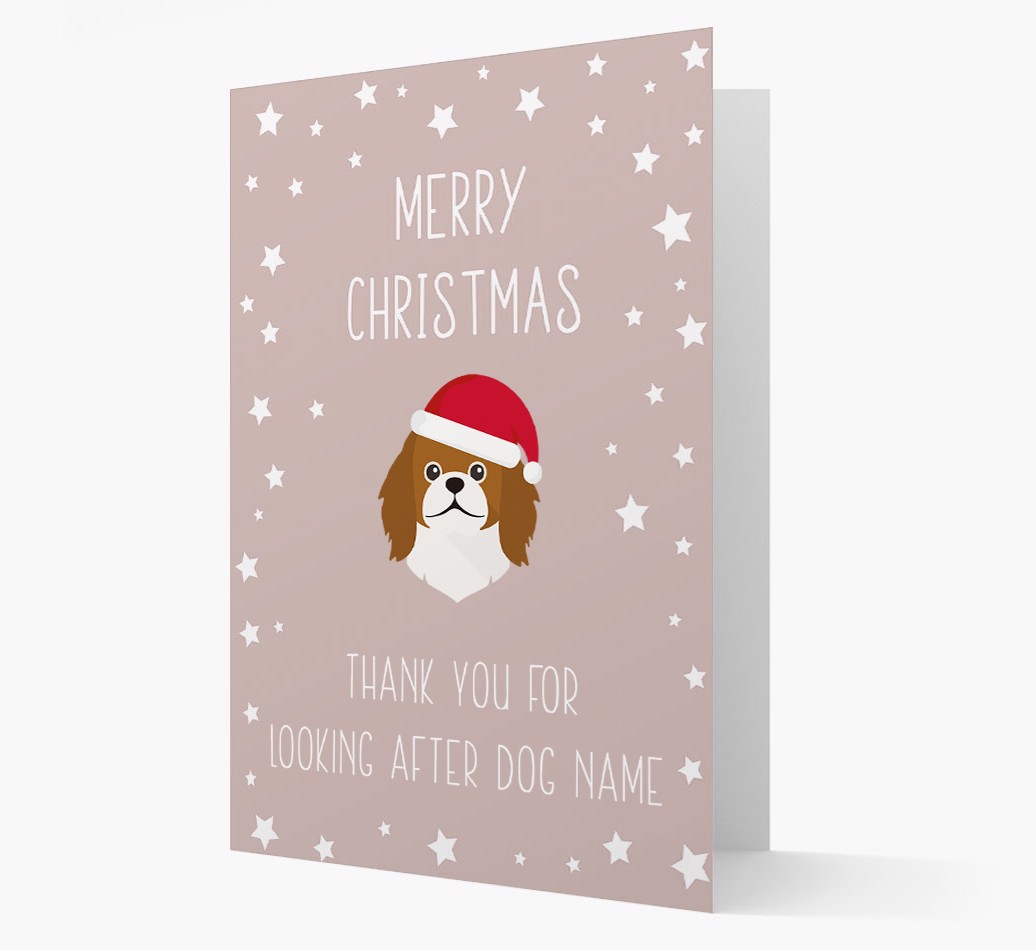 'Thank You' Christmas Card with your {breedFullName} Christmas Icon