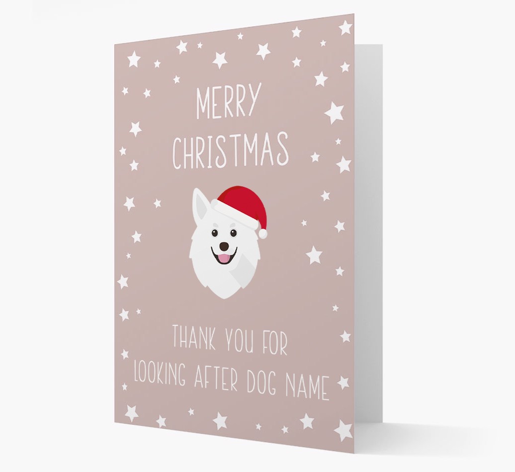 'Thank You' Christmas Card with your {breedFullName} Christmas Icon