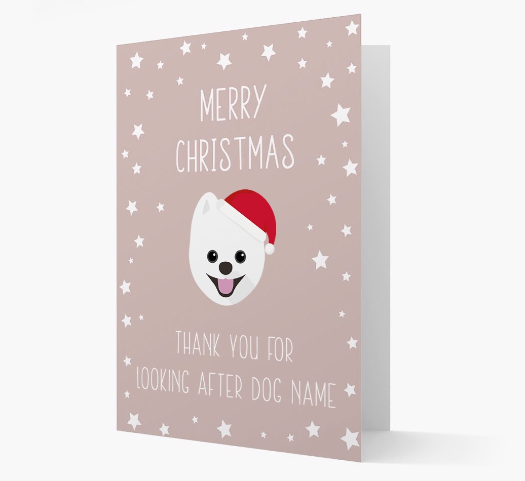 'Thank You' Christmas Card with your {breedFullName} Christmas Icon