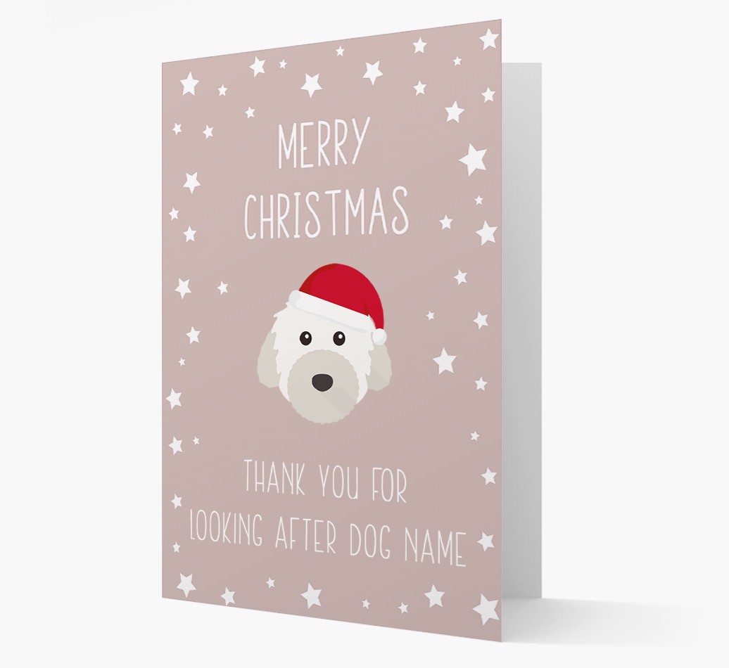 'Thank You' Christmas Card with your {breedFullName} Christmas Icon