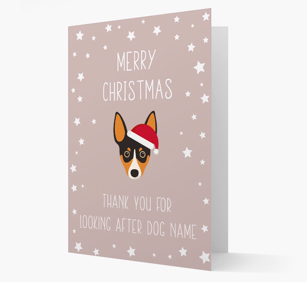 'Thank You' Christmas Card with your {breedFullName} Christmas Icon