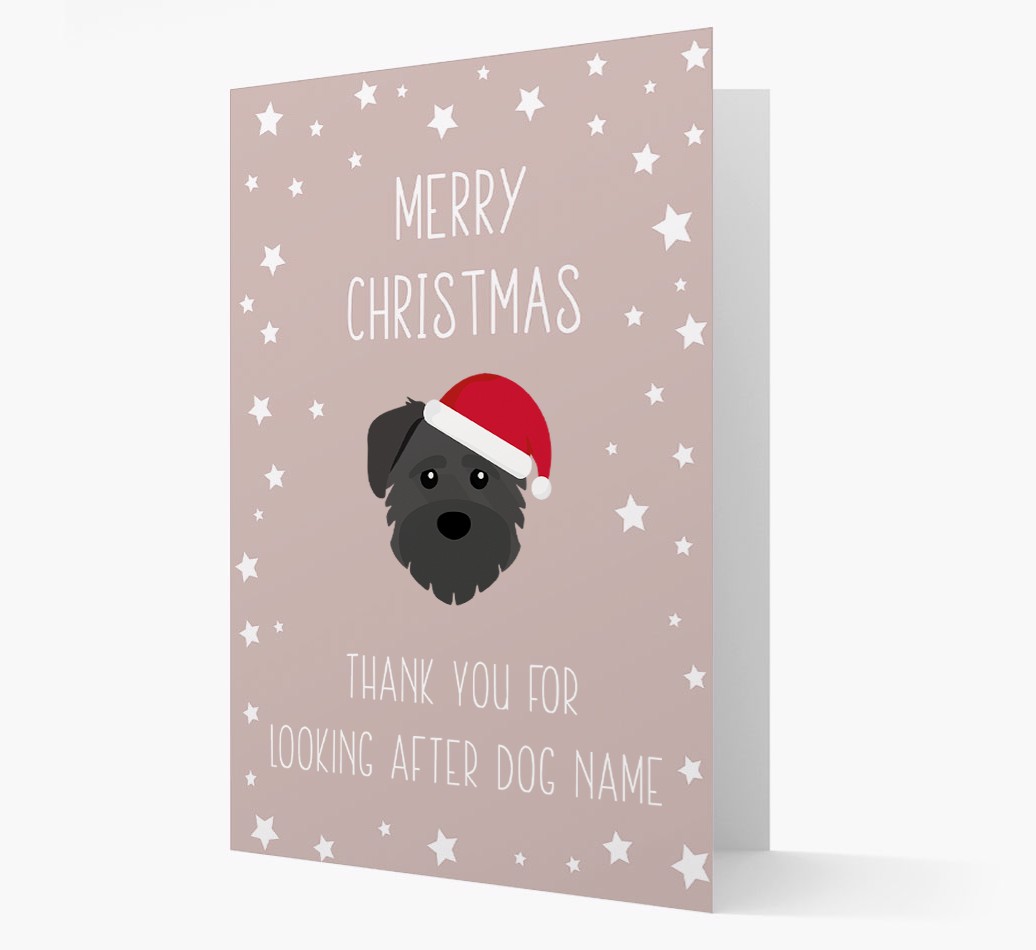 'Thank You' Christmas Card with your {breedFullName} Christmas Icon