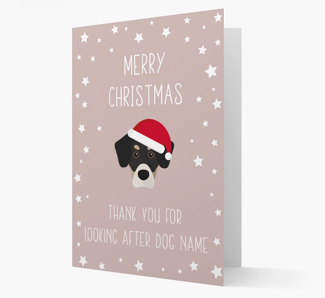 'Thank You' Christmas Card with your {breedFullName} Christmas Icon