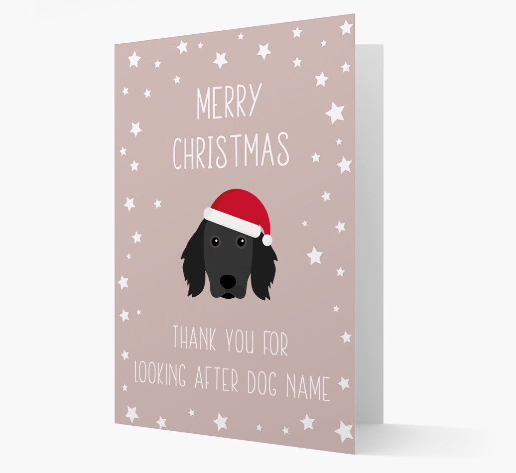 'Thank You' Christmas Card with your {breedFullName} Christmas Icon