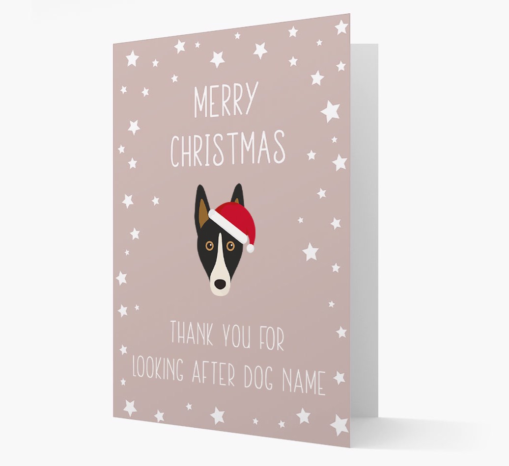 'Thank You' Christmas Card with your {breedFullName} Christmas Icon
