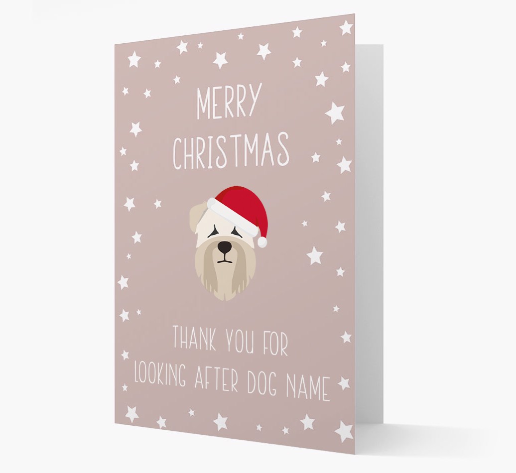 'Thank You' Christmas Card with your {breedFullName} Christmas Icon