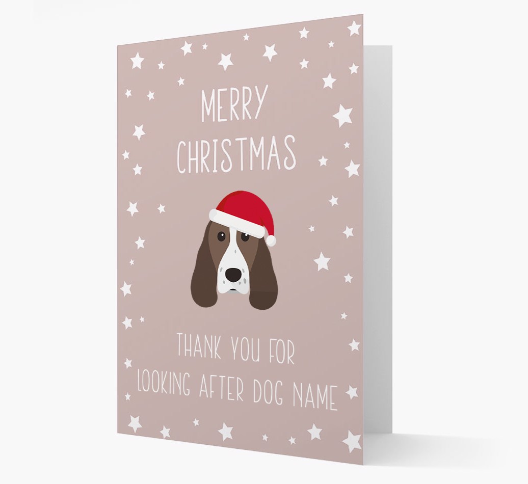 'Thank You' Christmas Card with your {breedFullName} Christmas Icon