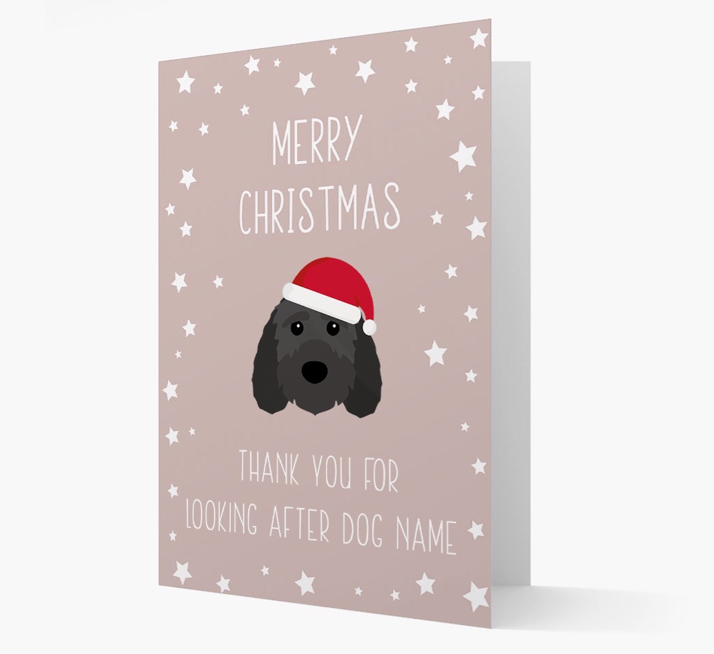 'Thank You' Christmas Card with your {breedFullName} Christmas Icon