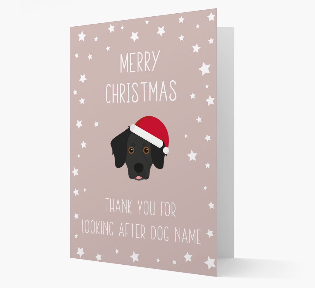 'Thank You' Christmas Card with your {breedFullName} Christmas Icon