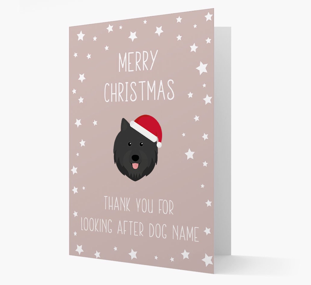 'Thank You' Christmas Card with your {breedFullName} Christmas Icon