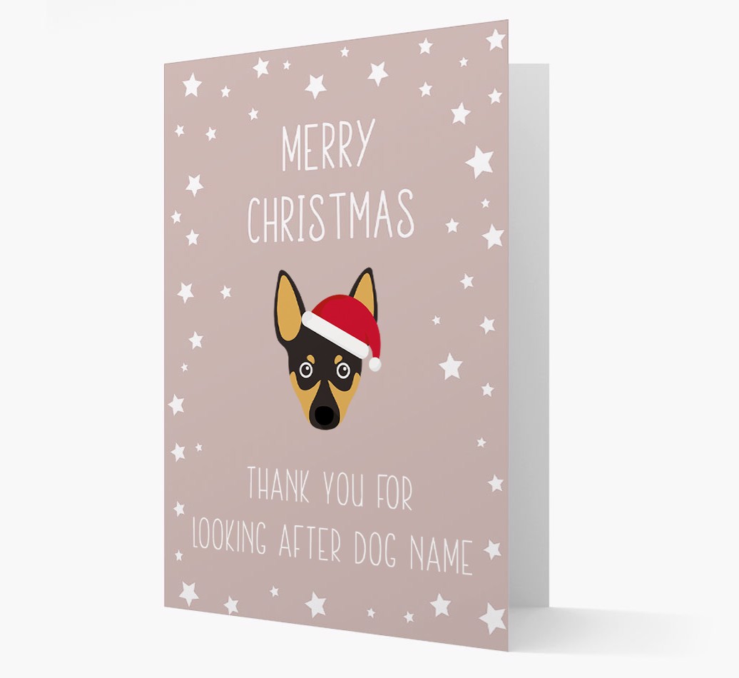 'Thank You' Christmas Card with your {breedFullName} Christmas Icon