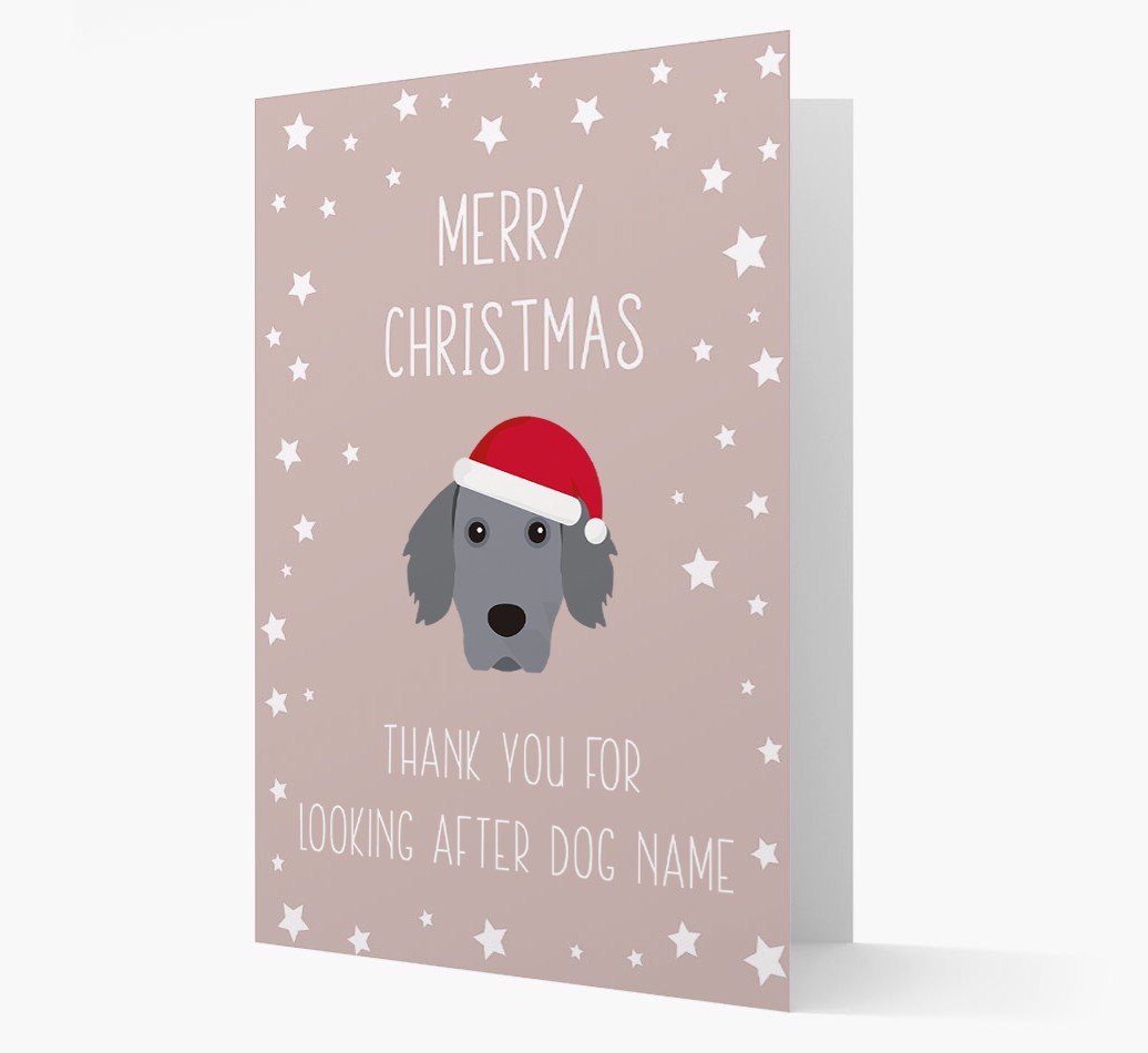 'Thank You' Christmas Card with your {breedFullName} Christmas Icon