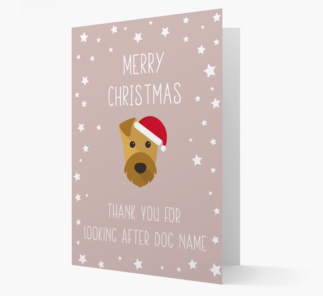 'Thank You' Christmas Card with your {breedFullName} Christmas Icon