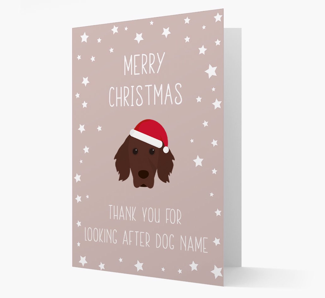 'Thank You' Christmas Card with your {breedFullName} Christmas Icon