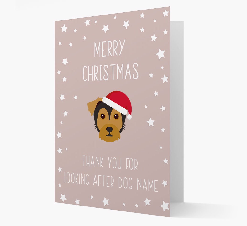 'Thank You' Christmas Card with your {breedFullName} Christmas Icon