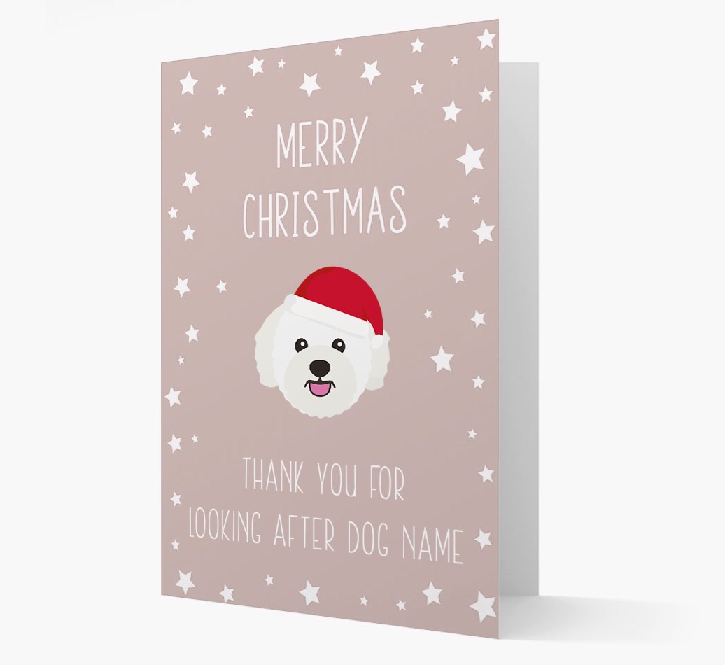 'Thank You' Christmas Card with your {breedFullName} Christmas Icon