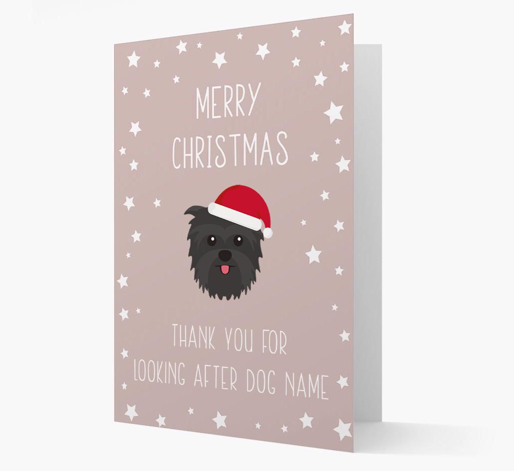 'Thank You' Christmas Card with your {breedFullName} Christmas Icon