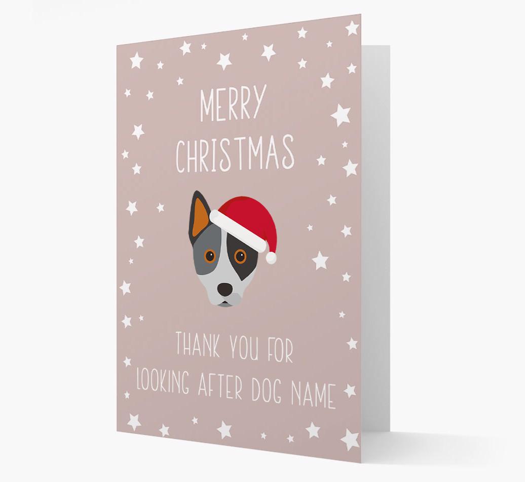 'Thank You' Christmas Card with your {breedFullName} Christmas Icon