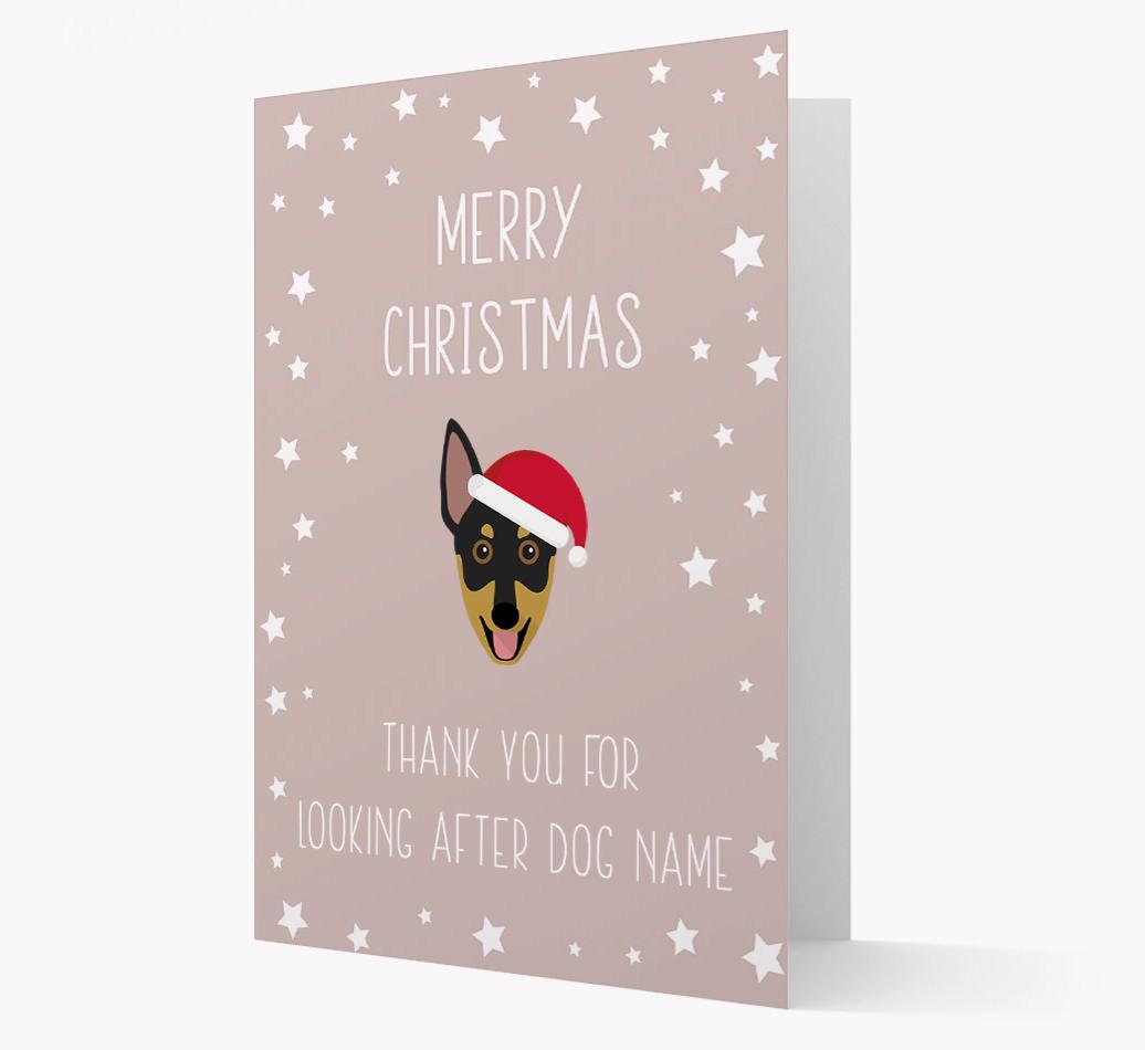'Thank You' Christmas Card with your {breedFullName} Christmas Icon
