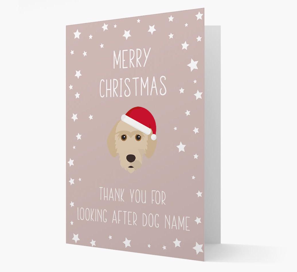 'Thank You' Christmas Card with your {breedFullName} Christmas Icon