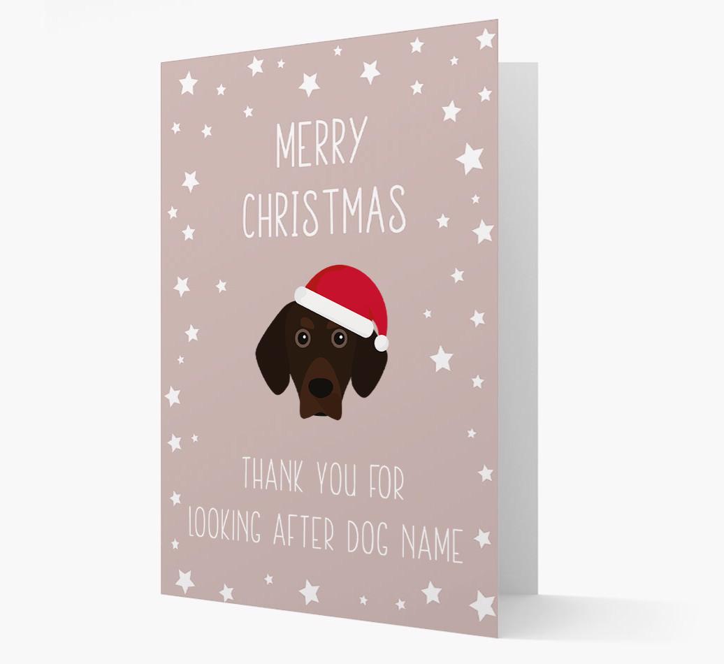 'Thank You' Christmas Card with your {breedFullName} Christmas Icon