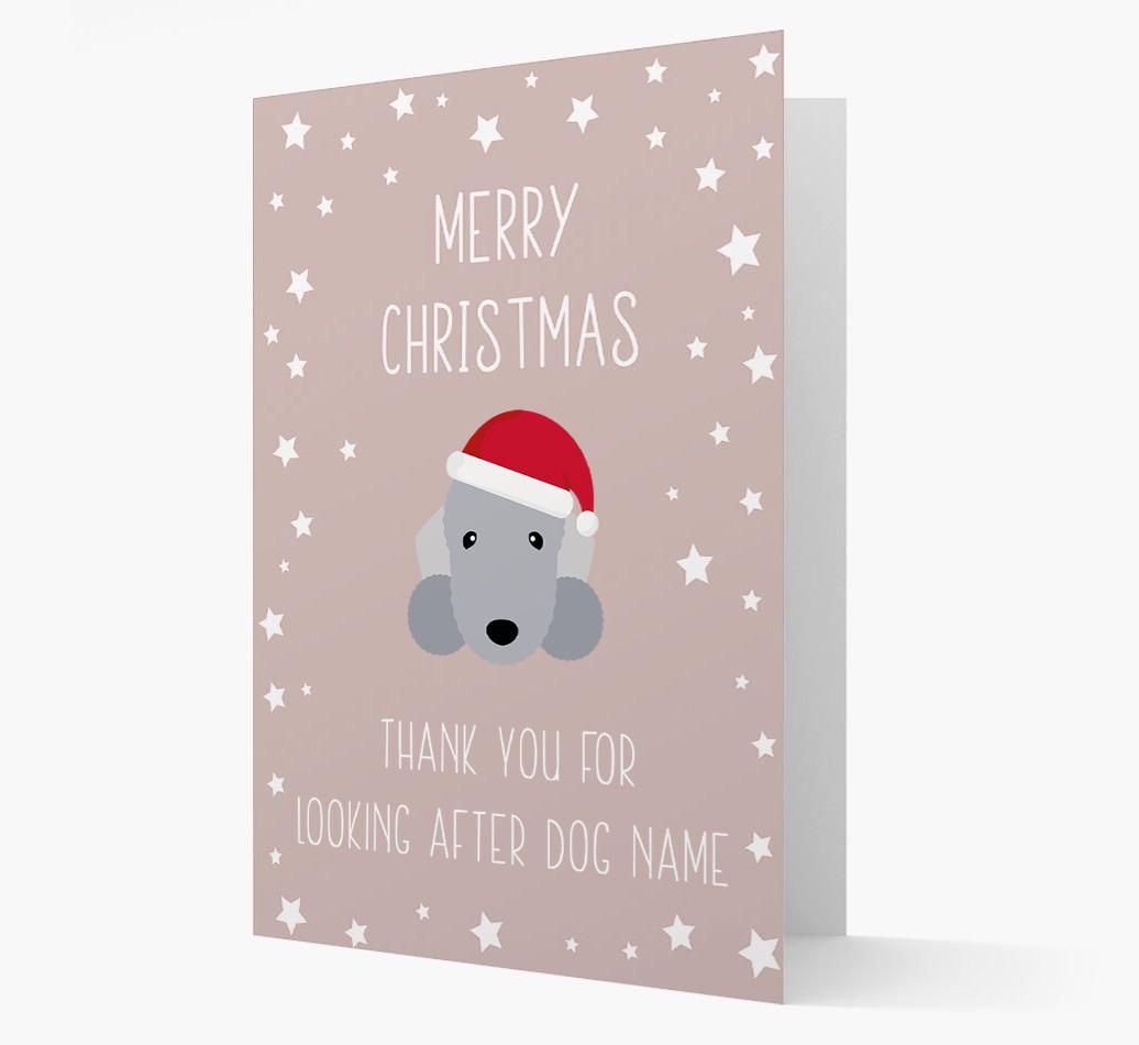 'Thank You' Christmas Card with your {breedFullName} Christmas Icon