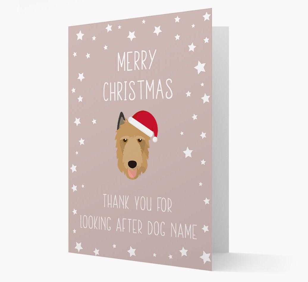 'Thank You' Christmas Card with your {breedFullName} Christmas Icon