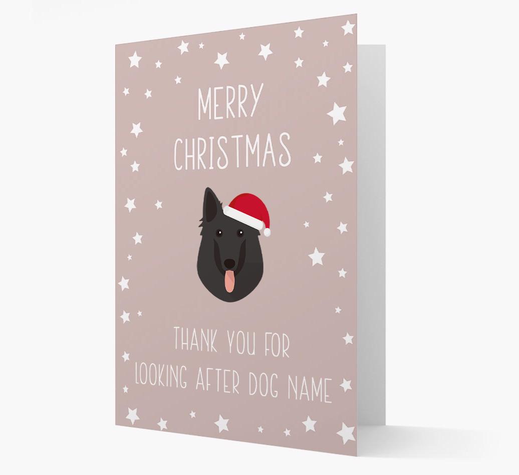 'Thank You' Christmas Card with your {breedFullName} Christmas Icon