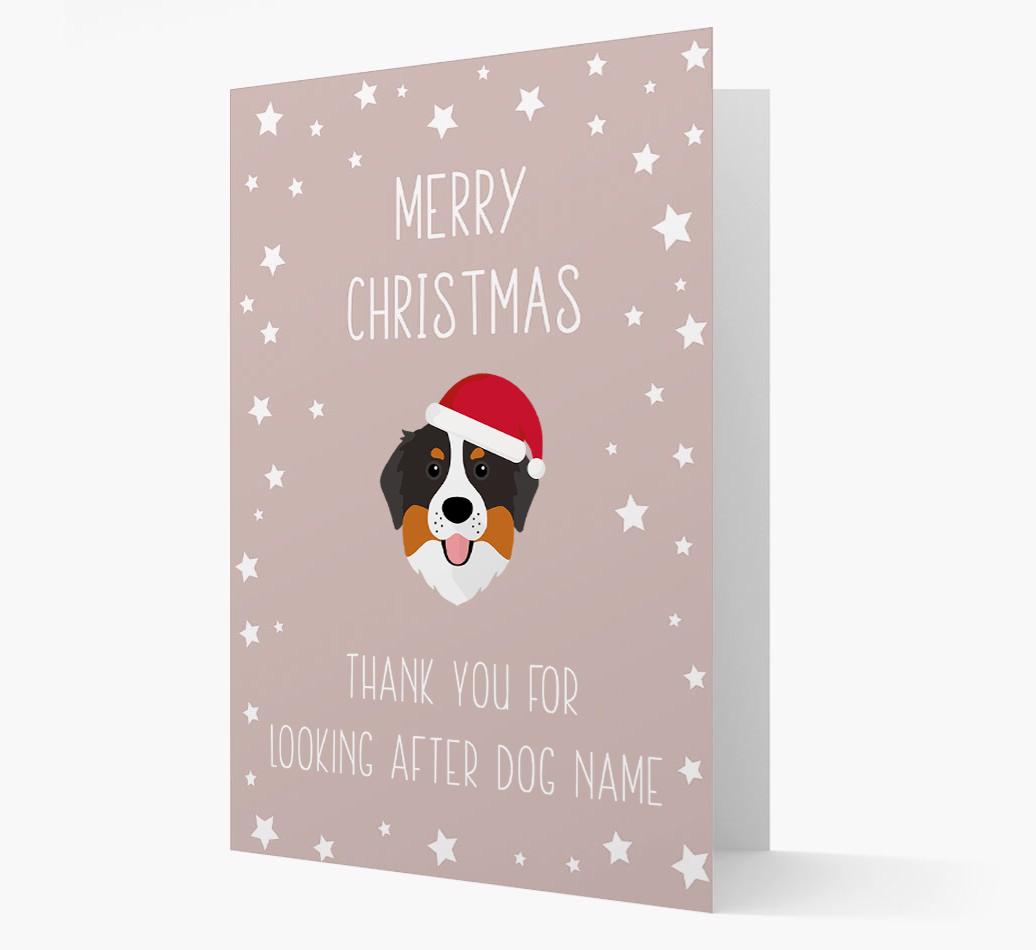 'Thank You' Christmas Card with your {breedFullName} Christmas Icon