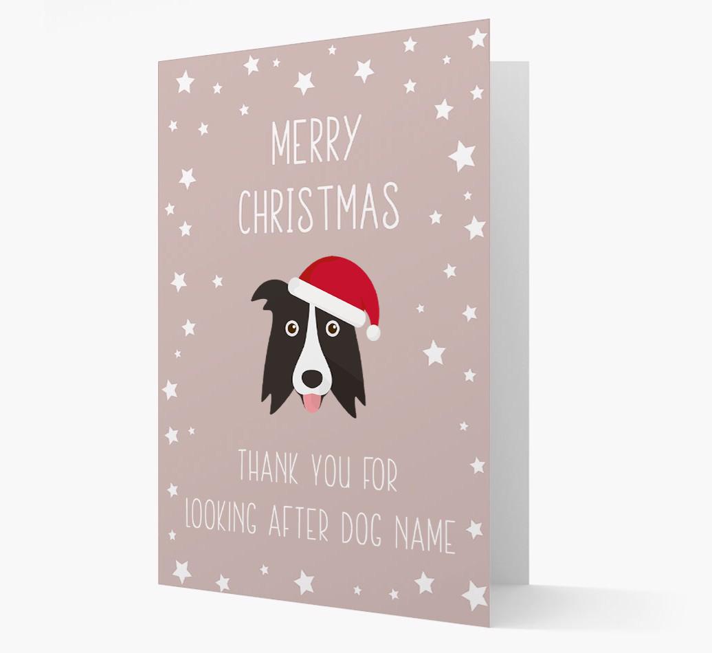 'Thank You' Christmas Card with your {breedFullName} Christmas Icon