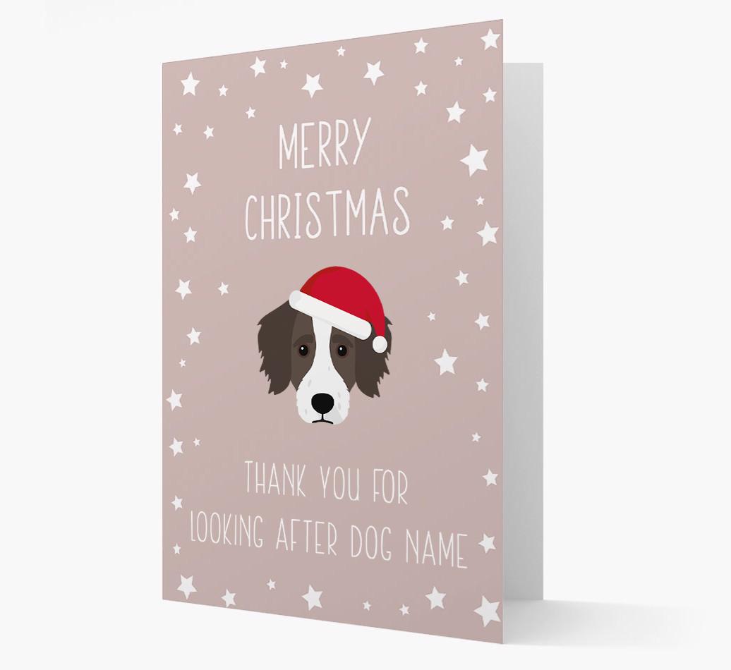 'Thank You' Christmas Card with your {breedFullName} Christmas Icon