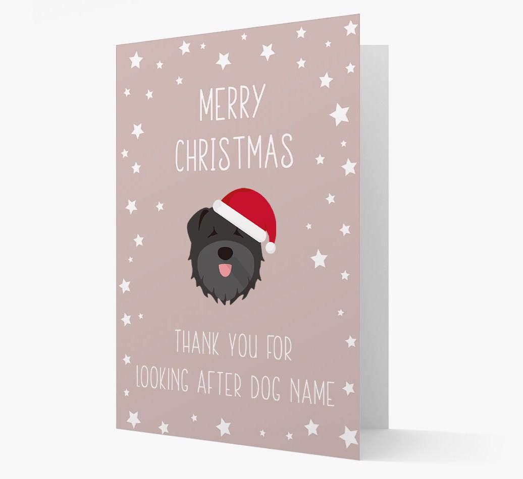 'Thank You' Christmas Card with your {breedFullName} Christmas Icon