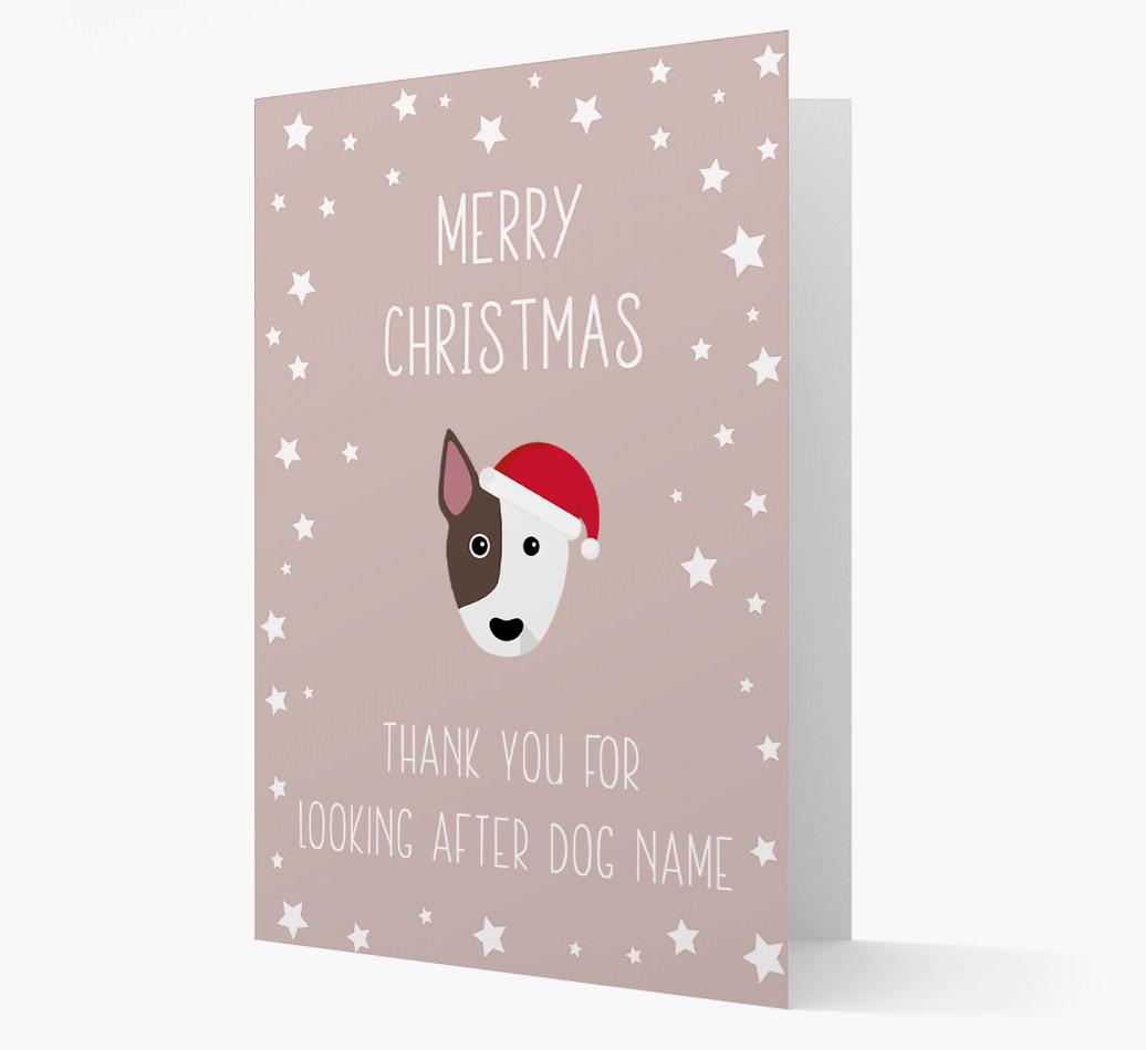 'Thank You' Christmas Card with your {breedFullName} Christmas Icon